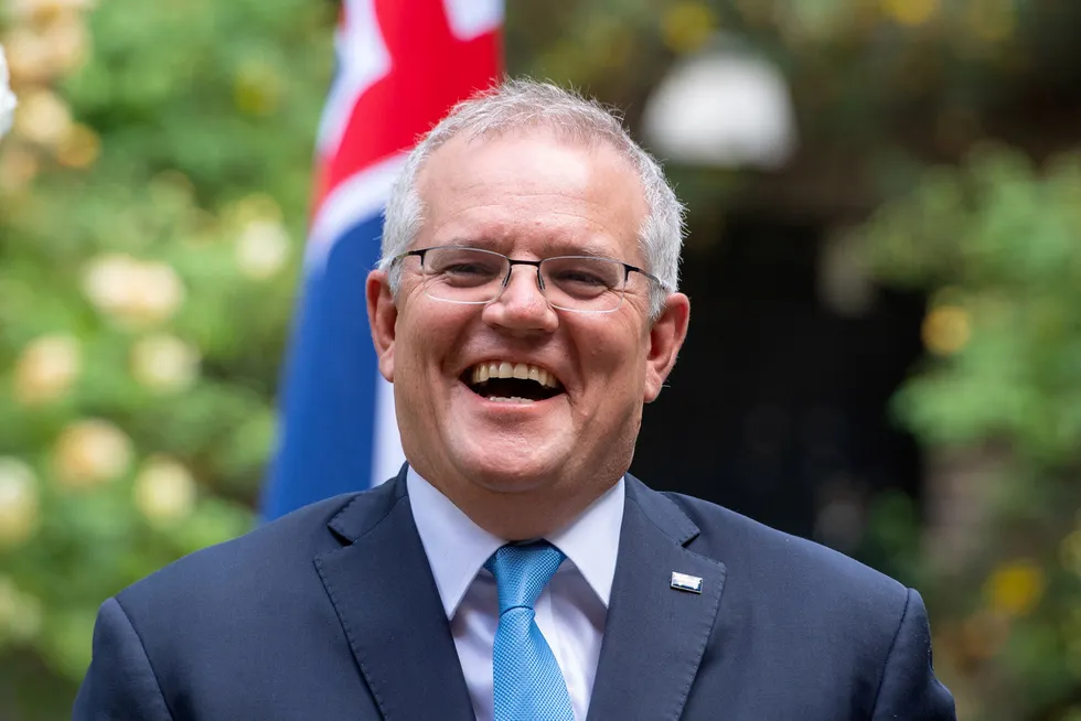 Win: Australian Prime Minister Scott Morrison has seen attempts to prevent his government's plan to expand Arena's remit to cover non-renewable projects thwarted
