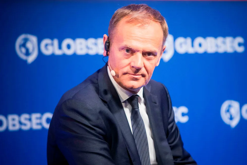 Against the pipeline project: President of the European Council Donald Tusk