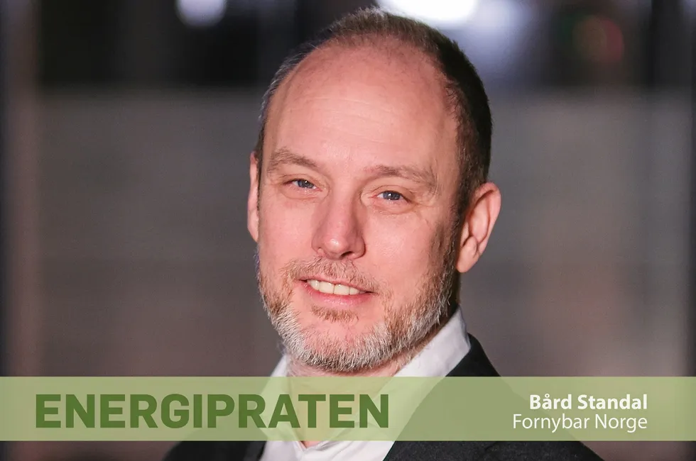 Viseadministrerende direktør i Fornybar Norge, Bård Standal, er mest bekymret for investeringsbehovet i infrastrukturen framover.