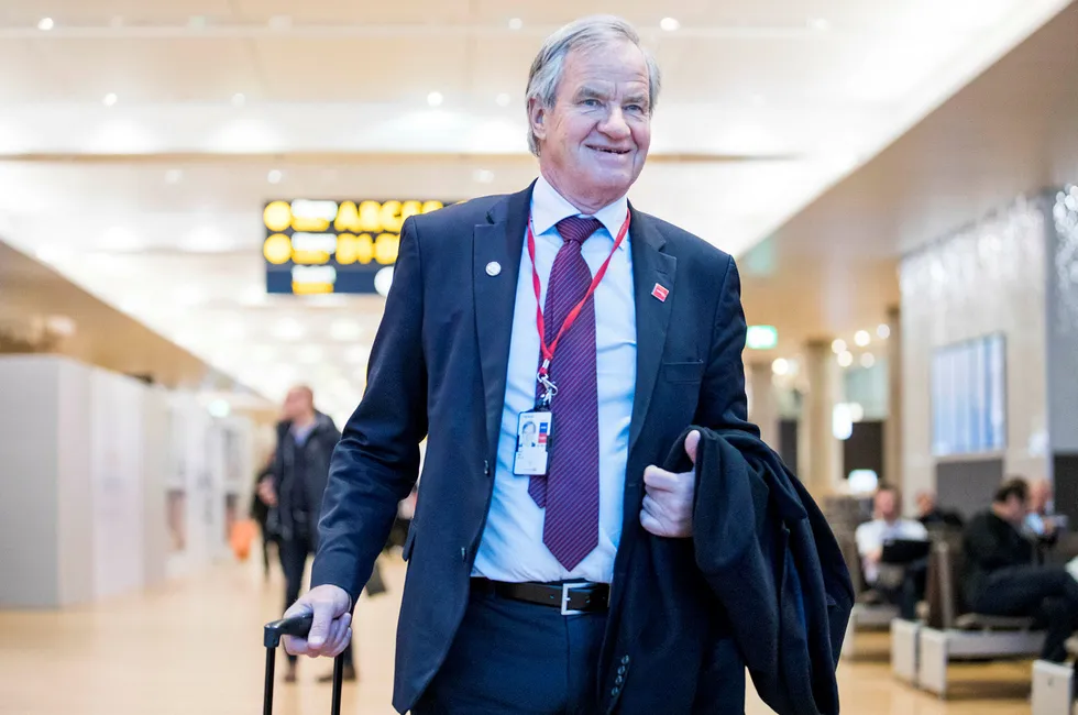 Norwegian-sjef Bjørn, her på Oslo lufthavn Gardermoen. Foto: Gunnar Lier