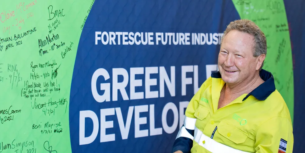 Australian billionaire and Fortescue owner Andrew Forrest