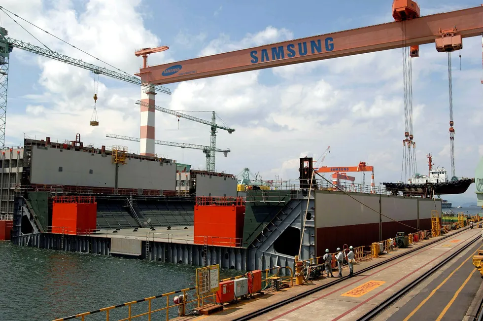 Orders cancelled: Samsung Heavy Industries