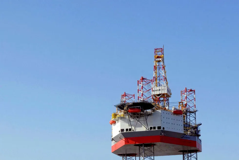 Offshore well: the Paus Biru-1 well is being drilled using the jack-up COSL HYSY-937