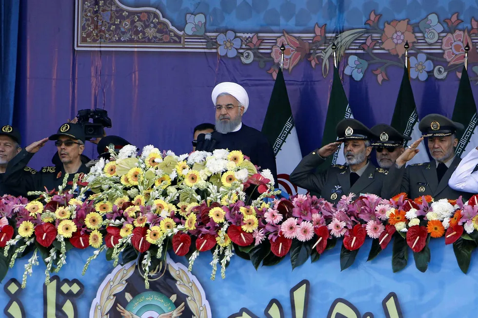 Deterrence: Iranian President Hassan Rouhani