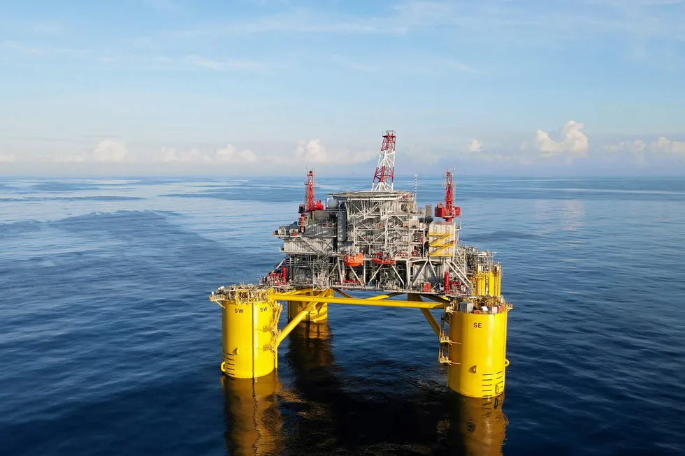 Winners: the Shell-operated Vito semi-submersible production platform in the US Gulf of Mexico