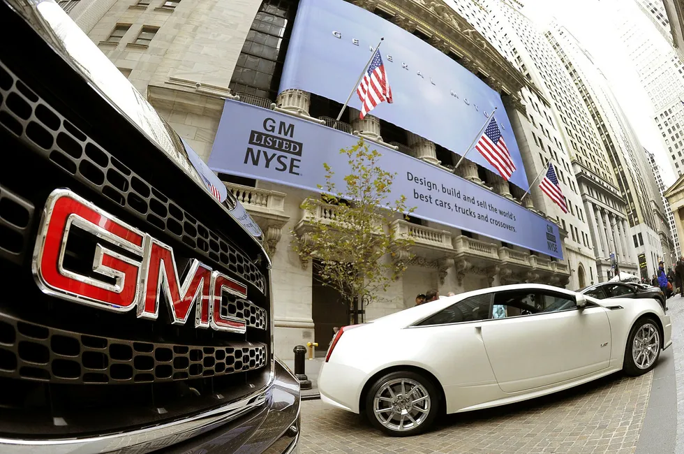 General Motors gjør det bedre enn ventet, men faller på børsen på grunn av grimme utsikter for handelskrig og dyrere metaller. Foto: TIMOTHY A. CLARY/AFP/NTB Scanpix