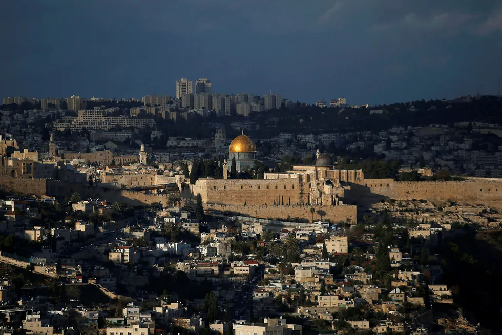 USAs presidents Donald Trumps anerkjennelse av Jerusalem som Israels hovedstad er omstridt. Foto: REUTERS/Ronen Zvulun