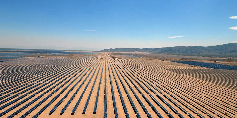 Enel Green Power's 828MW Villanueva solar plant in Mexico.