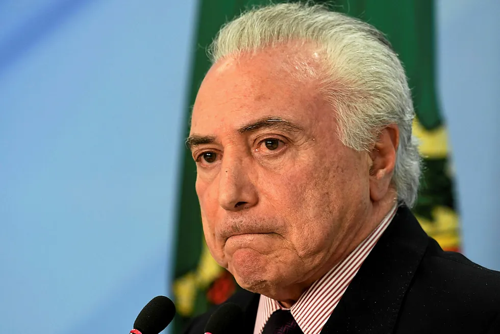 Becalmed: Brazilian President Michel Temer