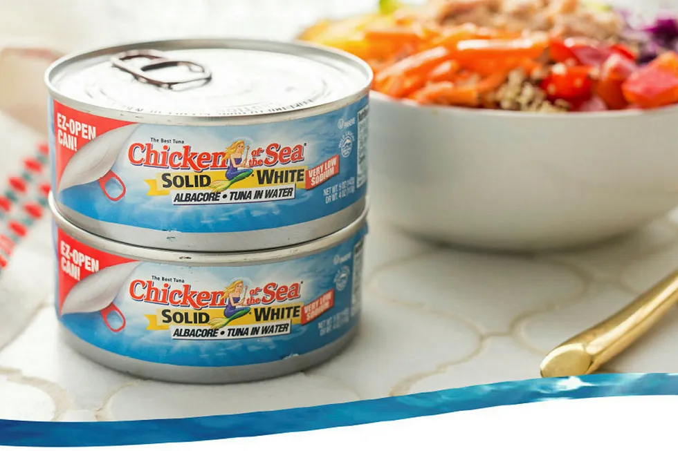 Chicken of the Sea canned tuna.