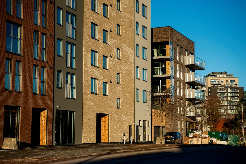 Mens SSB og Norges Bank venter fallende boligpriser, aner seniorøkonom Kjell Senneset i Prognosesenteret «konturene av en ganske stor gruppe, som potensielt representerer nok etterspørsel til å holde prisene oppe hele 2020». Disse boligene ligger på Frysja i Oslo.