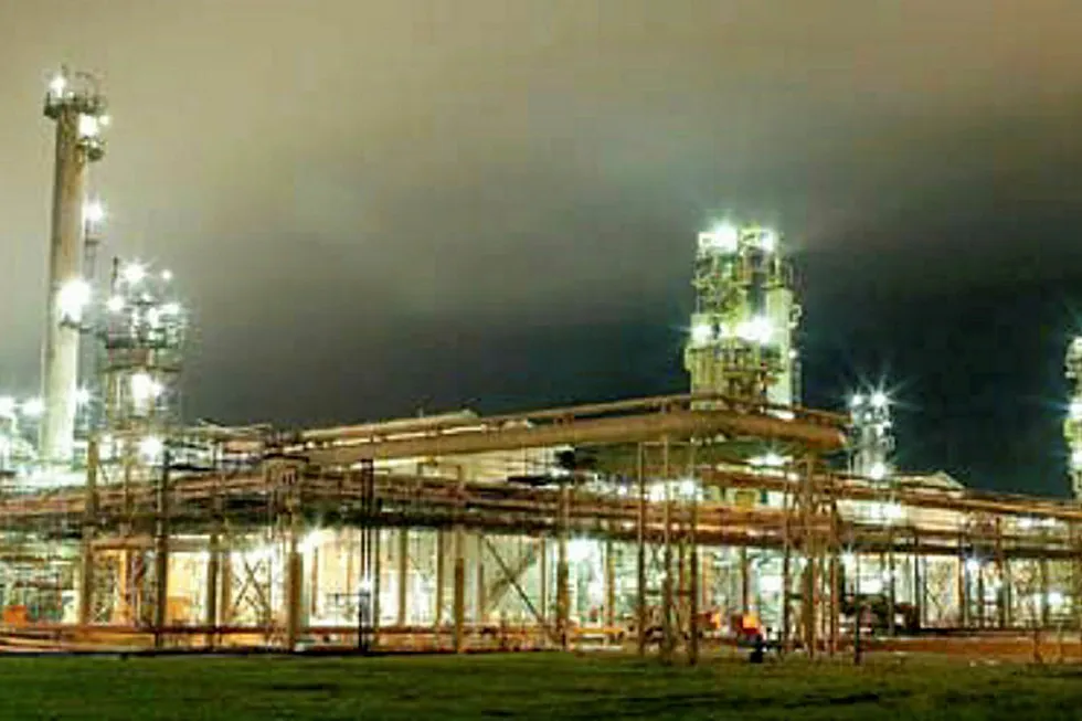 Feedstock hopes: the Brunei LNG plant at Lumut