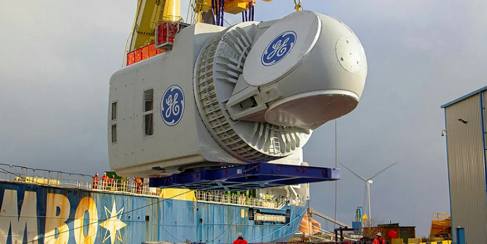 Haliade-X nacelle arriving at UK's Offshore Renewable Energy Catapult