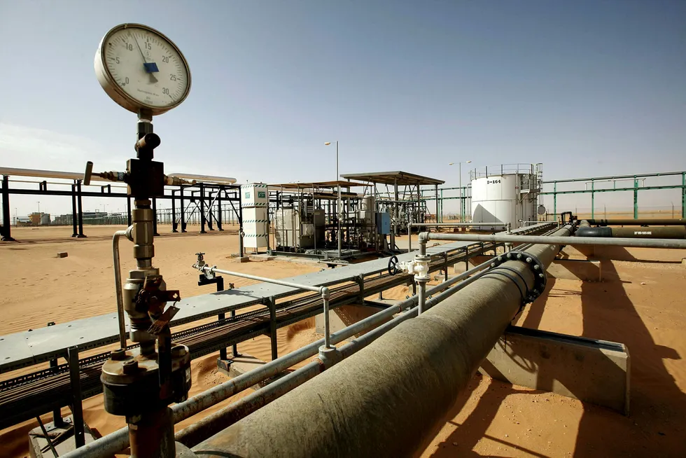 Libya: A general view of the El Sharara oilfield