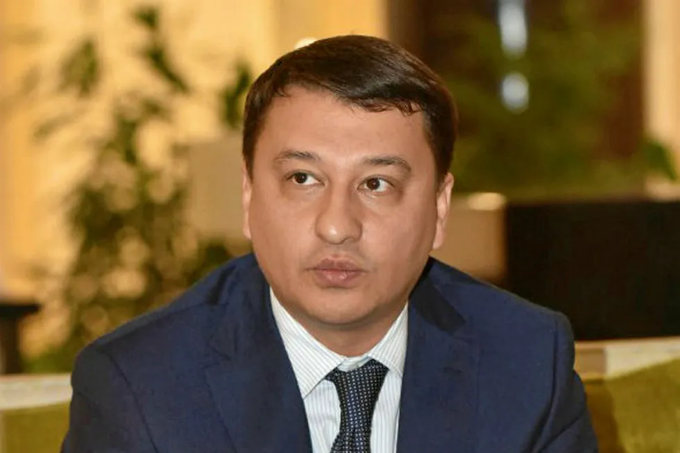 Reforms: Nodyr Agzamov (left), the head of the Uzbekistan Energy Ministry’s inspectorate for control over usage of oil products and gas, and (right) illegal gas connections at a private brickworks in the Zangiatinsky district of Uzbelkistan's Tashkent region