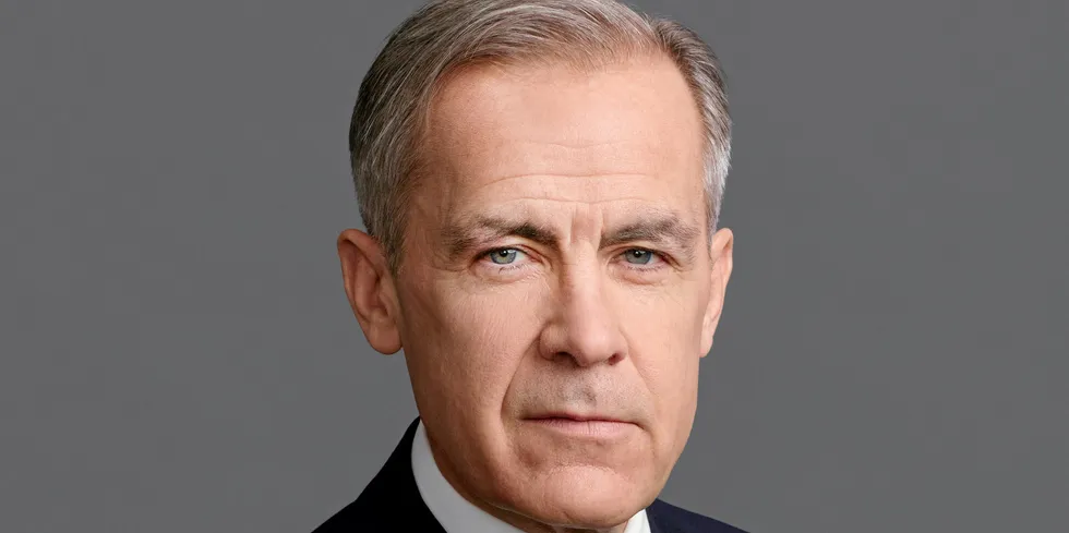 Brookfield Asset Mangement chair and head of transition investing. Mark Carney.