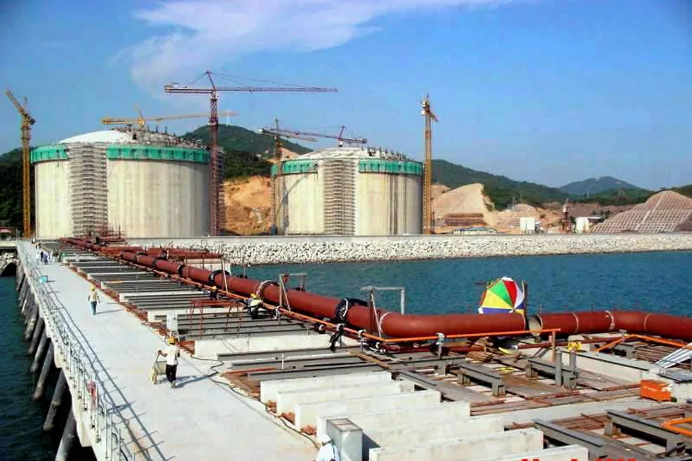 Asset: the Dapeng LNG terminal in Guangdong