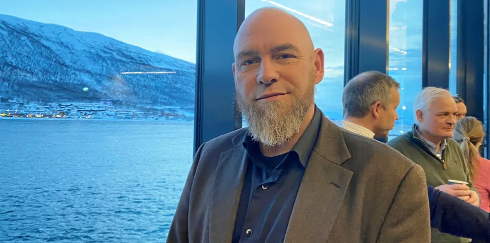 Geir Jørgensen i Rødt deltok i politisk debatt etter at kvotemelding 2.0 ble lagt frem i Tromsø 12. januar.