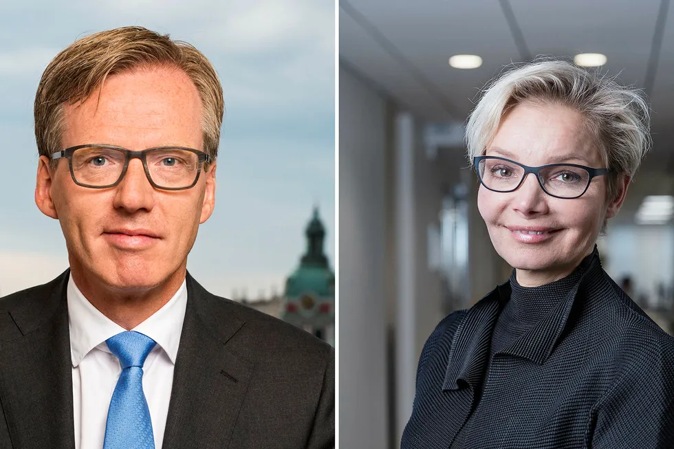 Visekonsernsjef og driftsdirektør Torsten Hagen Jørgensen og hr-direktør Karen Tobiassen forlater Nordea.