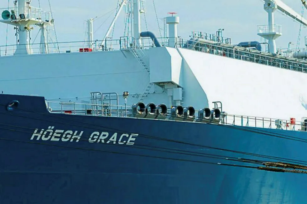 On charter: Hoegh Grace FSRU that is deployed off Colombia