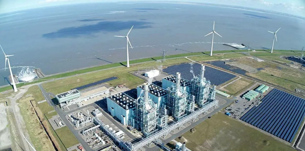 'H2-ready' gas-fired power plant Magnum at Eemshaven, Netherlands