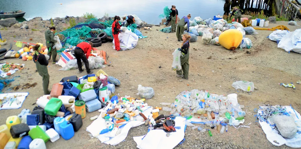 Hvert år havner rundt åtte millioner tonn plast i havet.