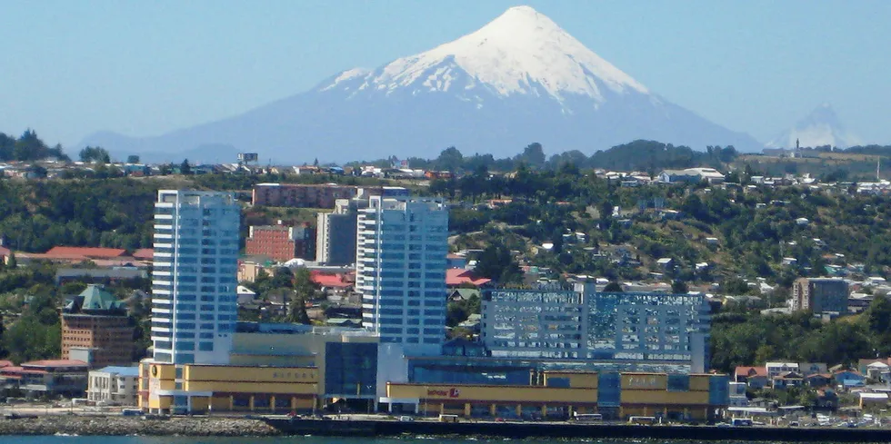 Glimt av Puerto Montt. Arkivfoto