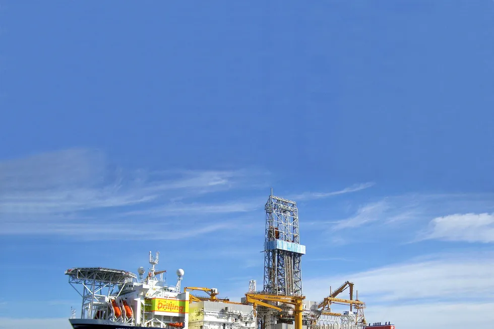On call: the Stena Carron is preparing to spud the Haimara-1 wildcat for ExxonMobil off Guyana