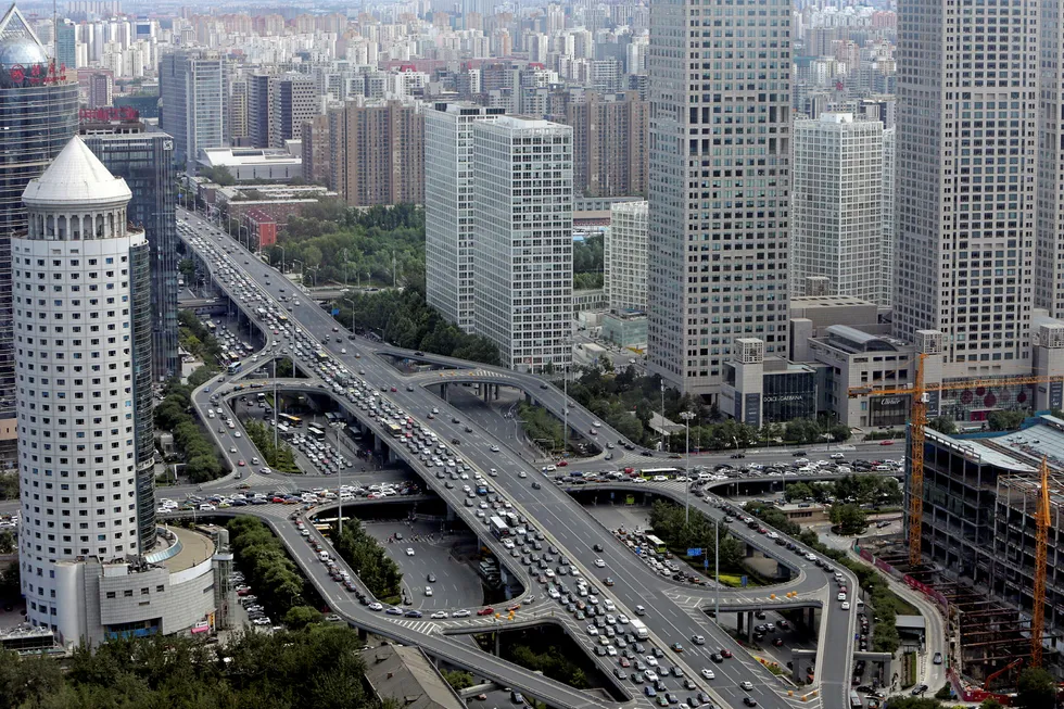 Power needed: Beijing's central business district
