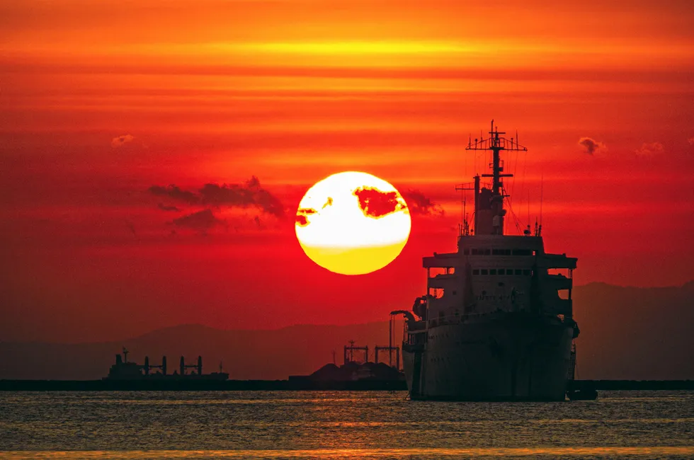 Sunset in Manila Bay, where one of the three projects is planned.