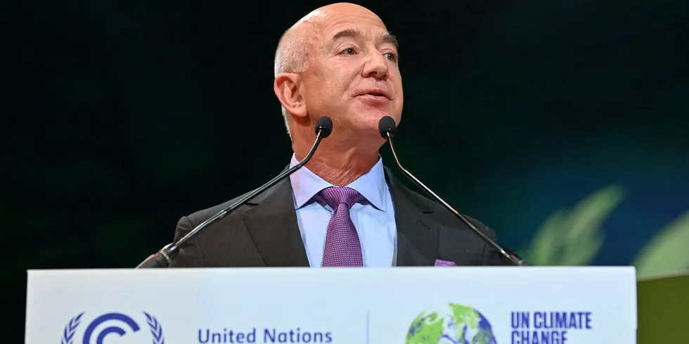 Jeff Bezos has often taken centre stage in Amazon's green initiatives.