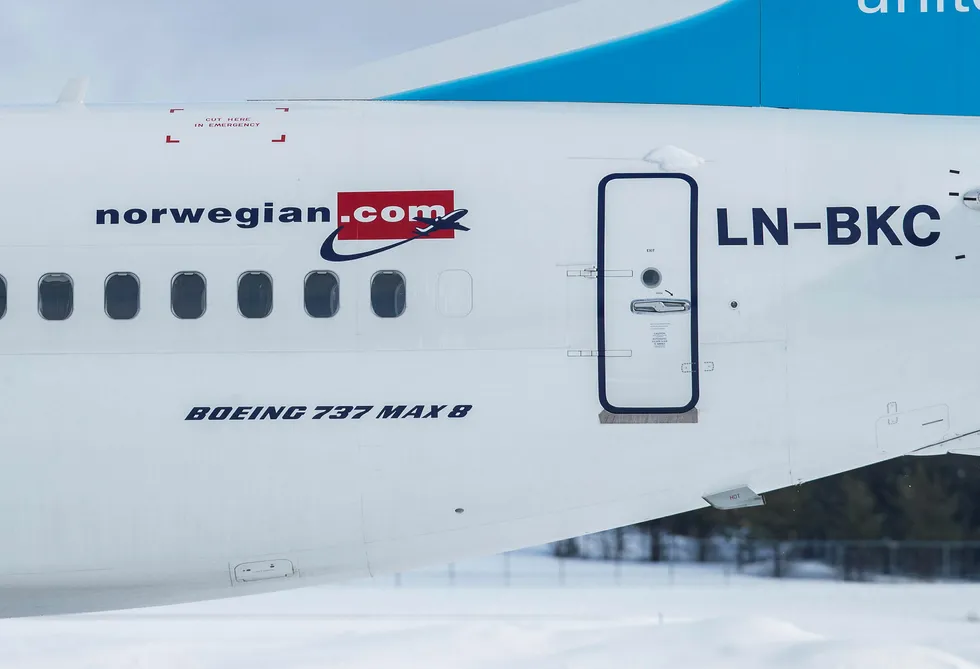 Av Norwegians 163 fly er 18 Boeing 737 MAX 8, flytypen som er satt på bakken.