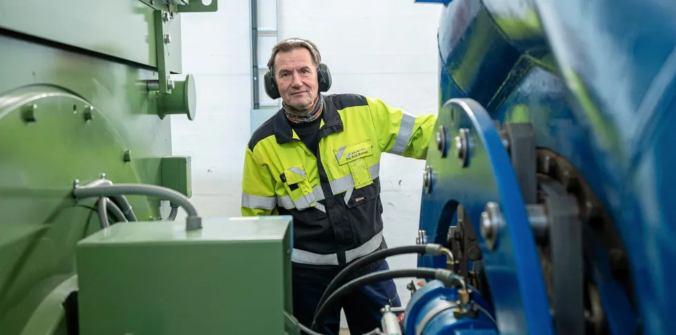 Vindskatten rammer vindkraftverk i Nord. Administrerende direktør Per Erik Ramstad i Alta Kraftlag.