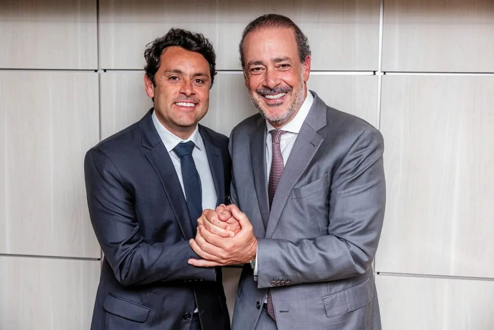 Frescatto CEO Thiago De Luca (left) will continue to lead the company while Prime Seafood President Eduardo Lobo (right) will join Frescatto's board of directors.