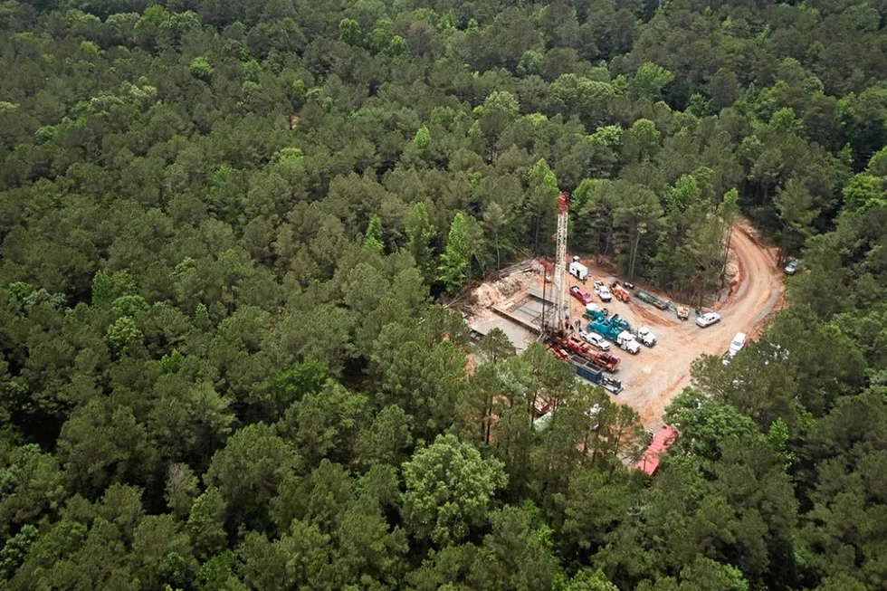 Aerial footage of the Southwest Arkansas project.