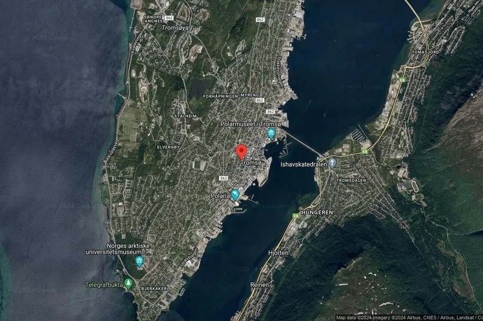 Området rundt Parkgata 15, Tromsø, Troms