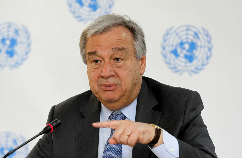 FNs generalsekretær Antonio Guterres vil gjerne diskutere hvordan FN kan bli mer effektivt, men de store kuttene som president Donald Trump foreslår, har han lite til overs for. Foto: Khalil Senosi