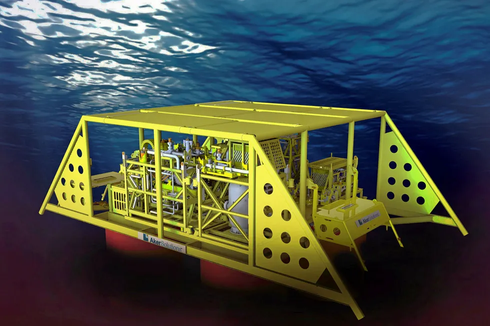 On the drawing board: a rendering of the subsea gas separation system that is the subject of a new research and development programme
