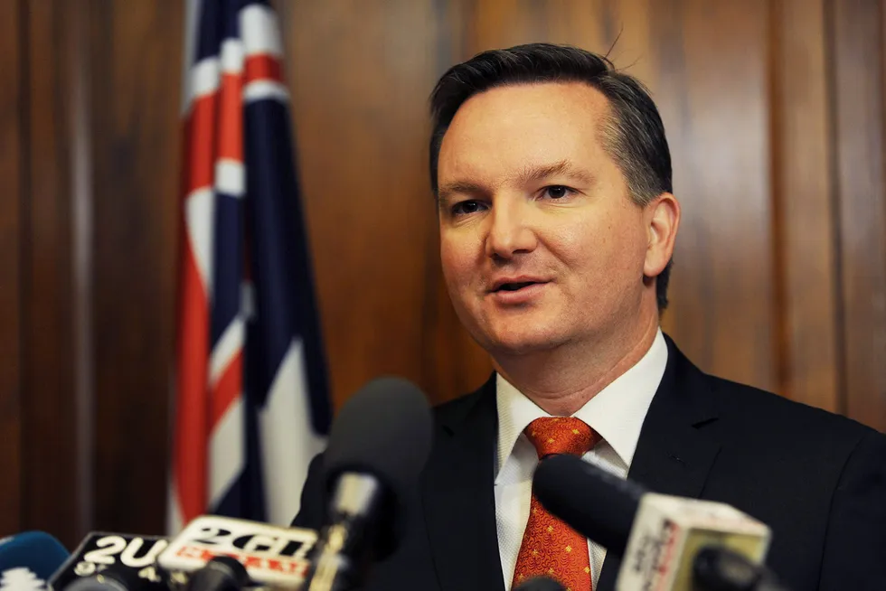 Criticism: Australia's shadow minister for climate change and energy Chris Bowen