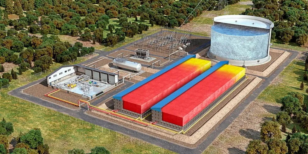 A Westinghouse rendering of the planned energy storage facility.
