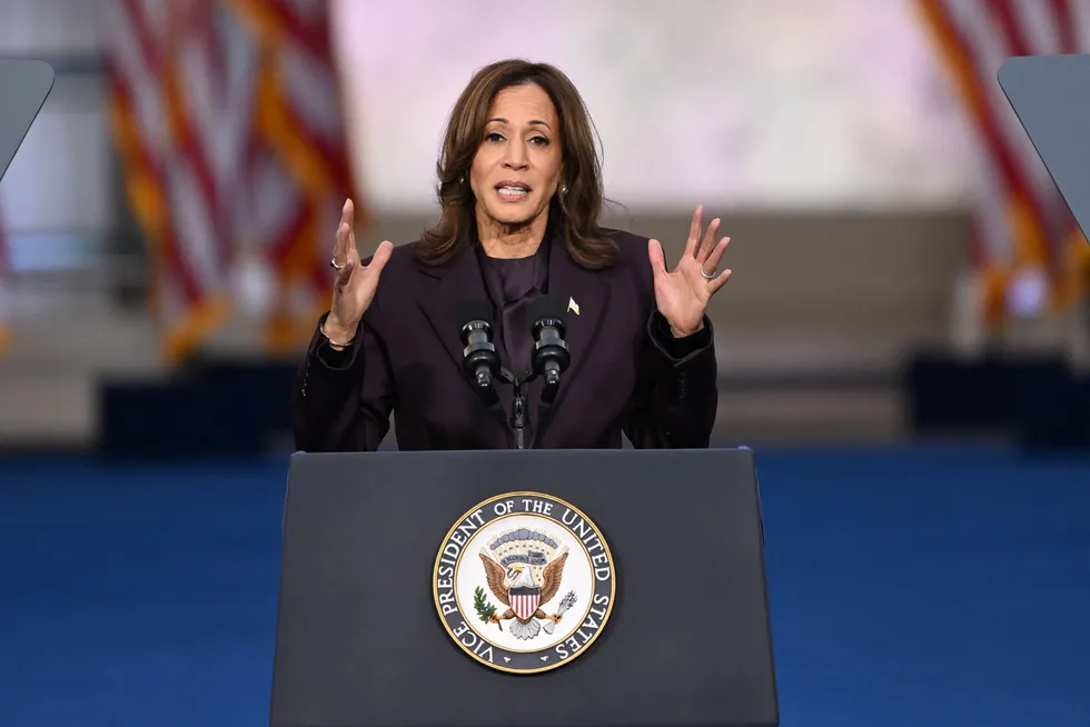 USAs visepresident Kamala Harris kommenterte valgnederlaget 11 timer etter at Associated Press utropte Donald Trump som valgvinner.