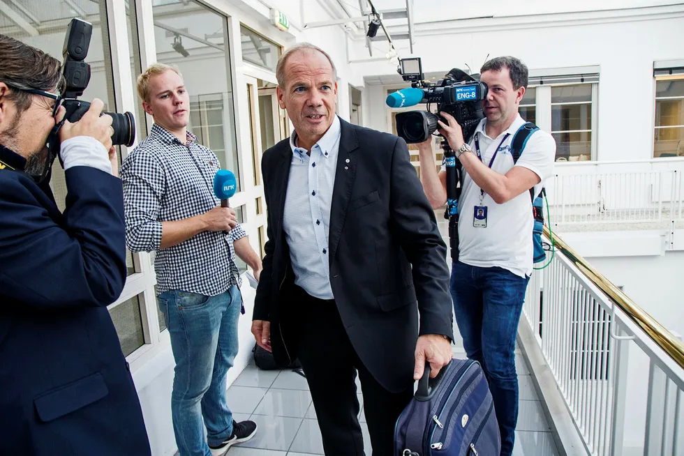 Leder i Norsk Flygerforbund og forhandlingsleder Jens Lippestad og de streikende pilotene har kommet til enighet med SAS. Foto: Heiko Junge/NTB Scanpix
