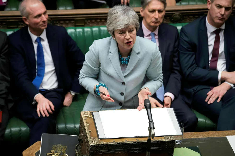 Nok en dårlig dag i parlamentet for statsminister Theresa May mandag.