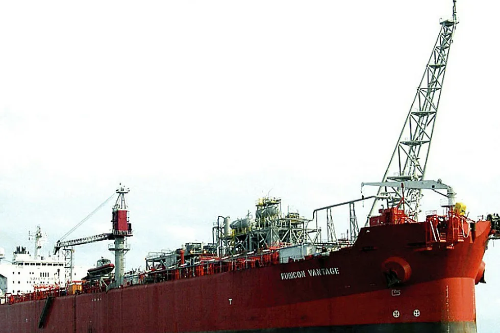 One of the fleet: the floating production, storage and offloading vessel Rubicon Vantage