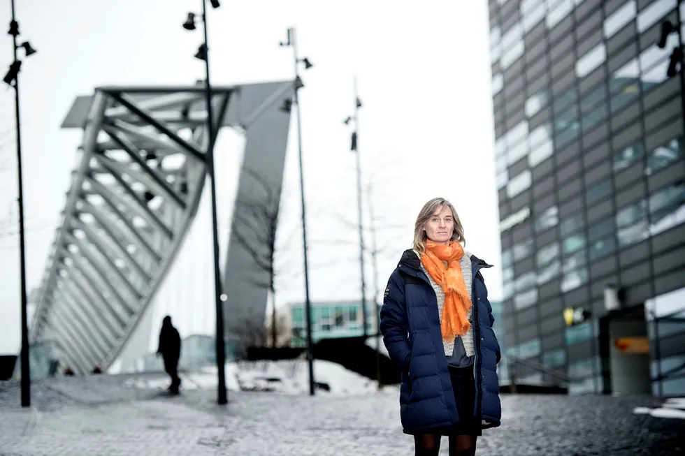 – Dette er en meget alvorlig sak for Hydro, og som investor følger KLP utviklingen nøye, sier Anne Karin Kvam, leder for ansvarlige investeringer i KLP. Foto: Elin Høyland