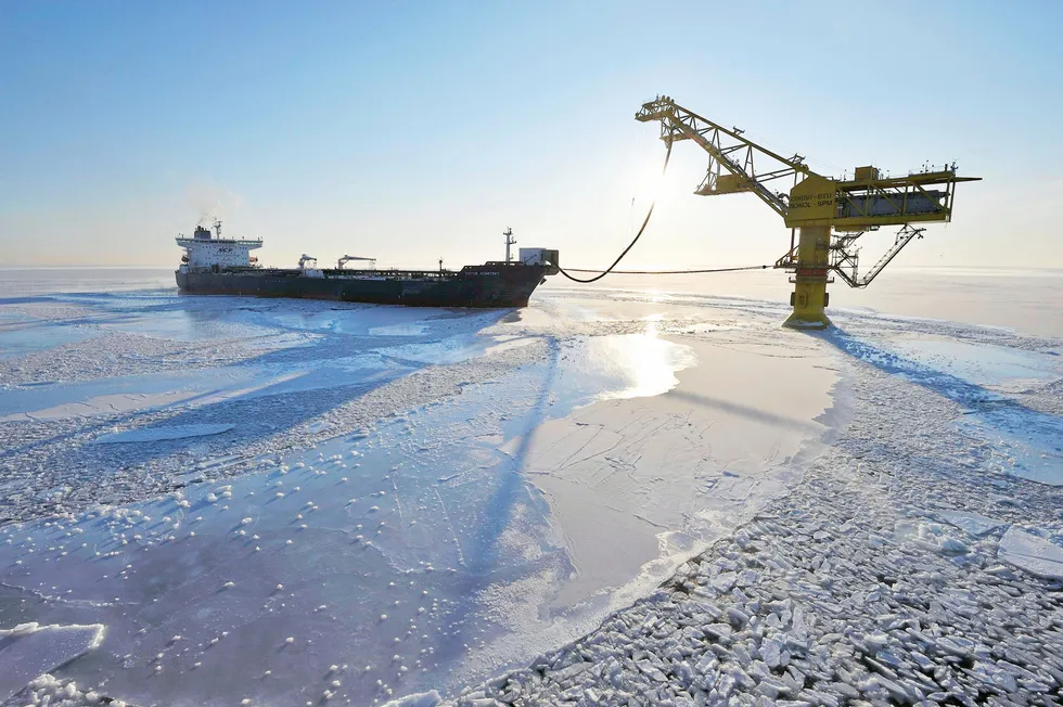 Freeze frame: a tanker loading at Sakhalin 1 offshore Russia’s far east