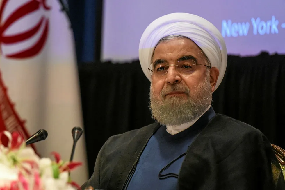 Critical stage: Iran's President Hassan Rouhani REUTERS/Stephanie Keith