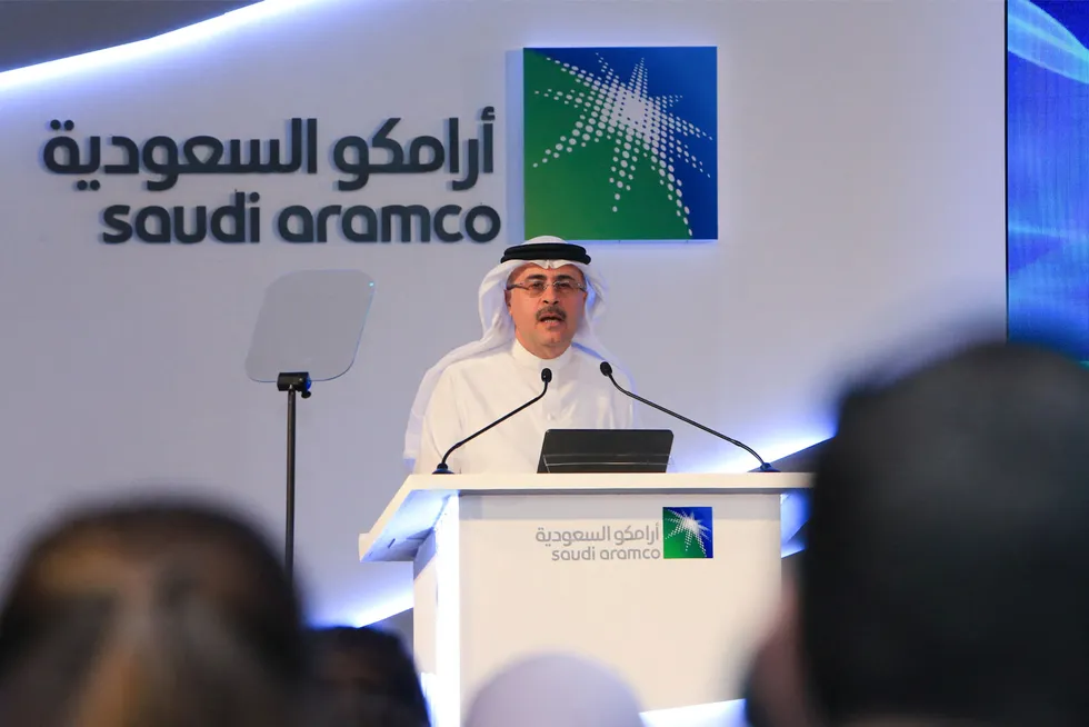 Saudi Aramcos konsernsjef Amin Nasser avbildet i 2021.