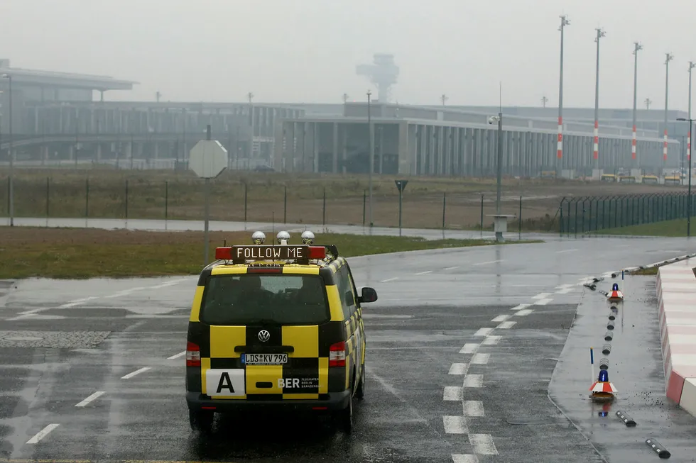 Berlin Brandenburg internasjonale lufthavn Willy Brandt (BER) i 2015. Flyplassen er fremdeles ikke åpnet. Foto: FABRIZIO BENSCH / REUTERS / NTB Scanpix