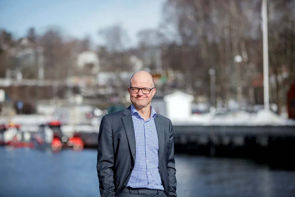 Karl-Petter Løken tar i vår over som konsernsjef i Kværner. Hardt arbeid og effektiv utnyttelse av tiden er hans oppskrift på å lykkes. Foto: Javad Parsa